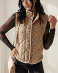 Mabel Quilted Concealed Button Vest